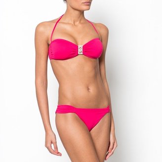 La Redoute LA Plain Jewelled Bikini with Bandeau Top