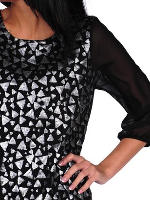 Romeo & Juliet Couture Triangle Sequence Blouse