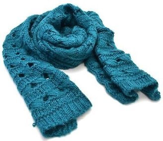 Apt. 9 Winter Apt.9 Women Beautiful 2 piece Blue Open Knit Combo Scarf Cap New Lot 1282
