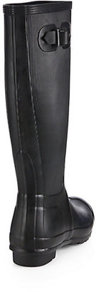 Hunter Ribbed-Leg Rubber Wellington Boots