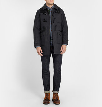 White Mountaineering Houndstooth GORE-TEX® Duffel Coat