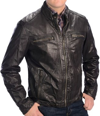 Cole Haan Lamb Leather Moto Jacket (For Men)
