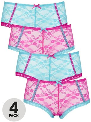 Sorbet Flirty Lace Shorts (4 Pack)