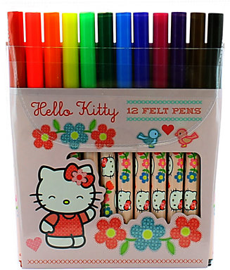 Hello Kitty Home Sweet Home Colouring Pens, Pack of 12
