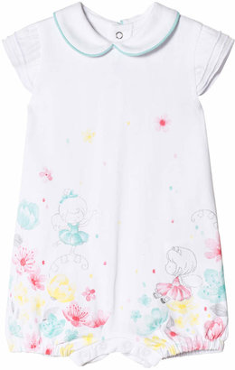 Mayoral White Fairy and Flower Print Romper