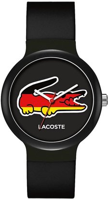 Lacoste Germany Black Dial and Rubber Strap Unisex Watch