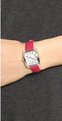 Michele 16mm Saffiano Leather Watch Strap
