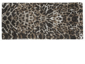 Topshop Womens Leopard Print Skinny Scarf - Brown