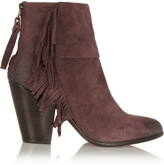 Ash Quick fringed suede ankle boots