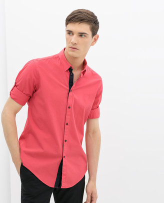 Zara 29489 Shirt With Tab Sleeves