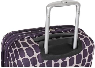 ABS by Allen Schwartz it Luggage Large 4 Wheel Expander Trolley Case - Purple Print