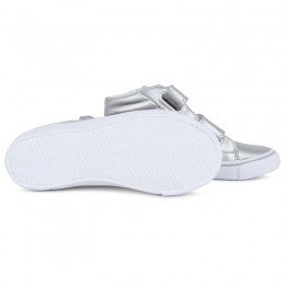 Lacoste Silver Popstop Velcro Sneakers