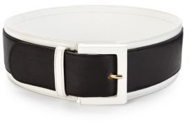 Derek Lam Contrast-Trim Leather Belt