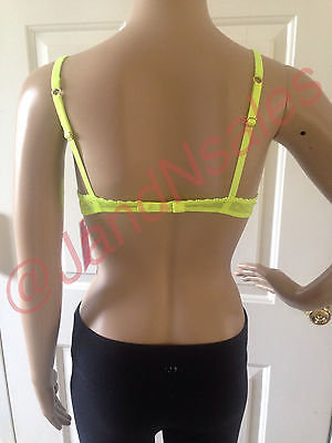 Juicy Couture Ultra Yellow Lace Heart Bralette - 9JMS1320 - Size - S
