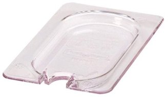 Rubbermaid Commercial Products FG102P86CLR 1/9 Size Cold Food Pan Cover with Utensil Notch