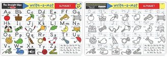 Melissa & Doug Alphabet Write-A-Mat (Set of 6)