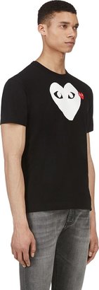 Comme des Garcons Play Black Heart Graphic & Appliqué T-Shirt