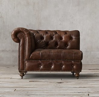 Cambridge Silversmiths Leather Corner Chair