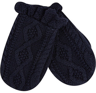 Ralph Lauren Aran cable knit mittens