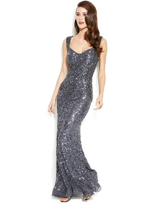 JS Collections Sleeveless Embellished Mermaid Gown