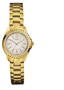 GUESS Ladies gold stone set bracelet watch