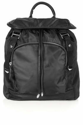 Topshop Womens Soft Nylon Backpack - Black