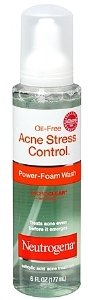 Neutrogena Oil-Free Acne Stress Control Salicylic Acid Acne Treatment, Power-Foam Wash