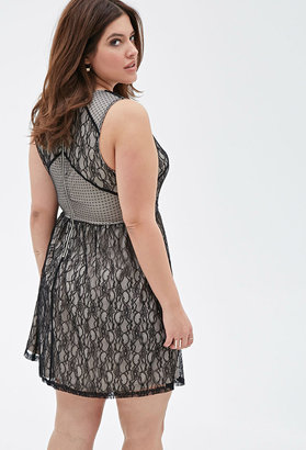 Forever 21 FOREVER 21+ Floral Lace Dress
