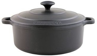 Chasseur Cast iron matte black 22cm deep casserole dish