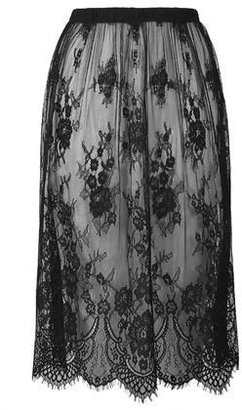 Topshop Womens **Lace Skirt by Goldie - Black
