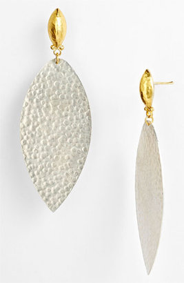 Gurhan 'Willow' Medium Leaf Drop Earrings