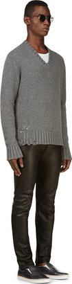 DSquared 1090 Dsquared2 Grey Pulled Sweater