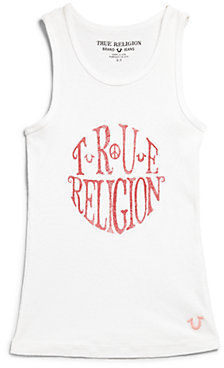 True Religion Girl's Ribbed Circle Tank
