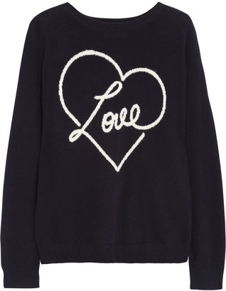 Chinti and Parker Love-intarsia cashmere sweater