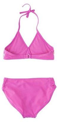 Xhilaration Girls' 2-Piece Ruffled Sequin Halter Bikini Swimsuit Set