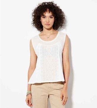 American Eagle AE Flowy Embroidered Top