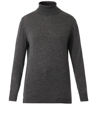 Nina Ricci Lace-trimmed roll-neck sweater