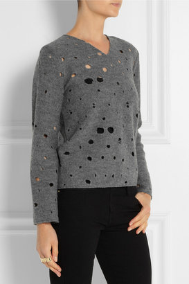 J.W.Anderson Perforated boiled wool sweater