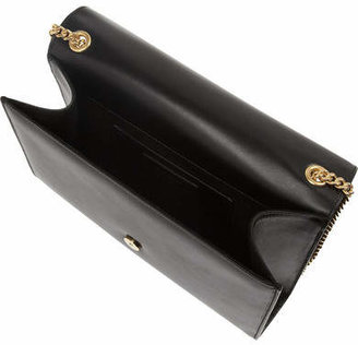 Saint Laurent Monogramme Leather Shoulder Bag - Black