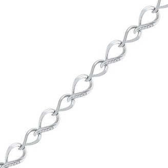 1/5 CT. T.W. Round Diamond Prong Set Fashion Bracelet in Sterling Silver (IJ-I2-I3)