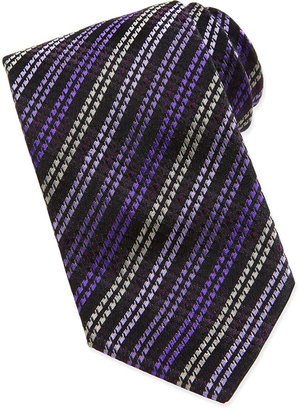 Missoni Houndstooth Pattern Silk Tie, Purple/Multicolor