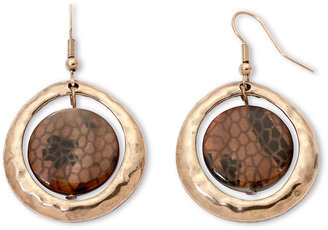 JCPenney MIXIT MixitTM Animal-Print Disc Earrings