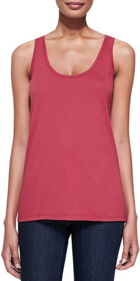 Johnny Was Collection Scoop-Neck Cotton Tank, Port