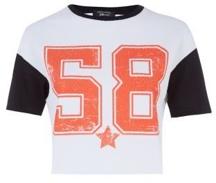 New Look Teens White and Orange 58 T-Shirt