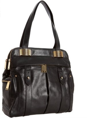 Hype black leather 'William' shoulder bag