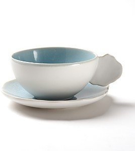 Jars Plume Blue Tea Cup & Saucer
