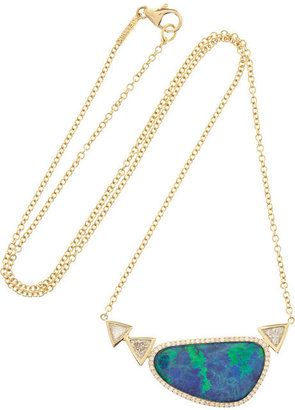 Jennifer Meyer 18-karat gold, opal and diamond necklace