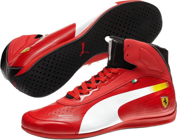 Puma Ferrari evoSPEED 1.2 Mid Men's Shoes - ShopStyle Performance Sneakers