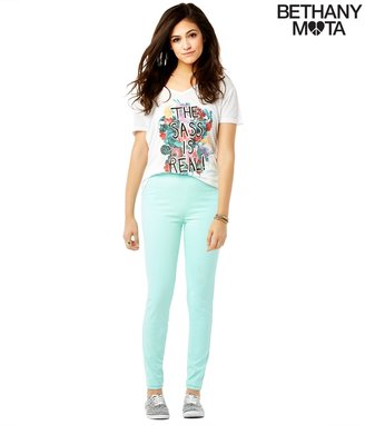 Aeropostale High-Waisted Color Wash Pull-On Jegging