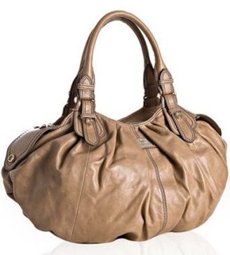 Gustto beige leather 'Assolo' large bag